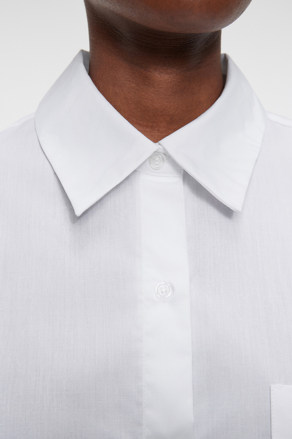 Рубашка Harvard оверсайз с карманом - цвет белый - 5