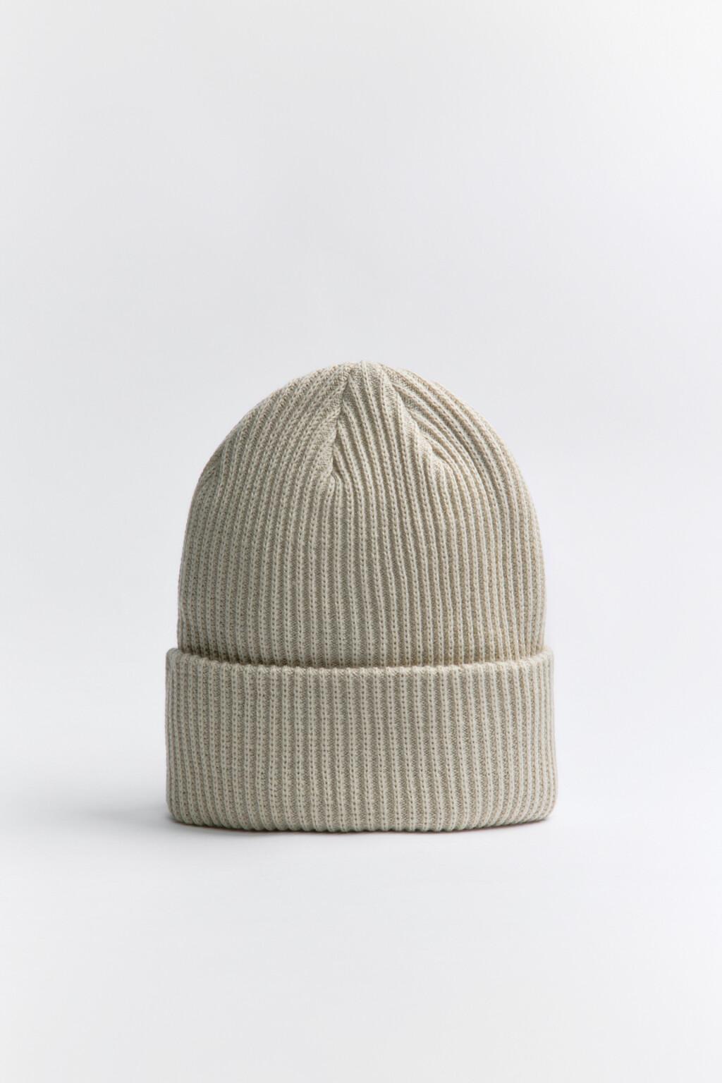 Шапка-бини из переработанных материалов - цвет бежевый - 3