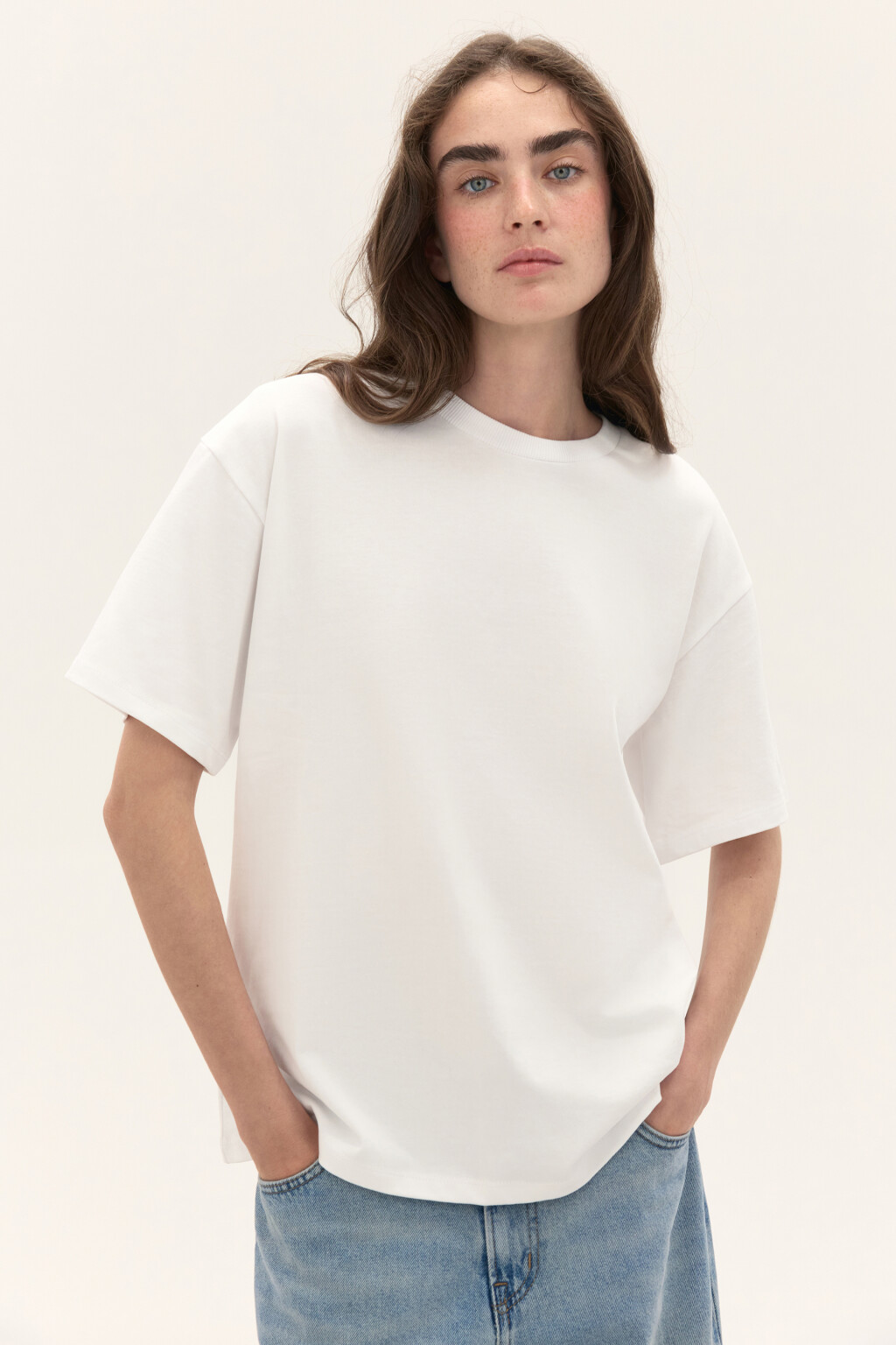 Футболка из плотного трикотажа - цвет белый - 2