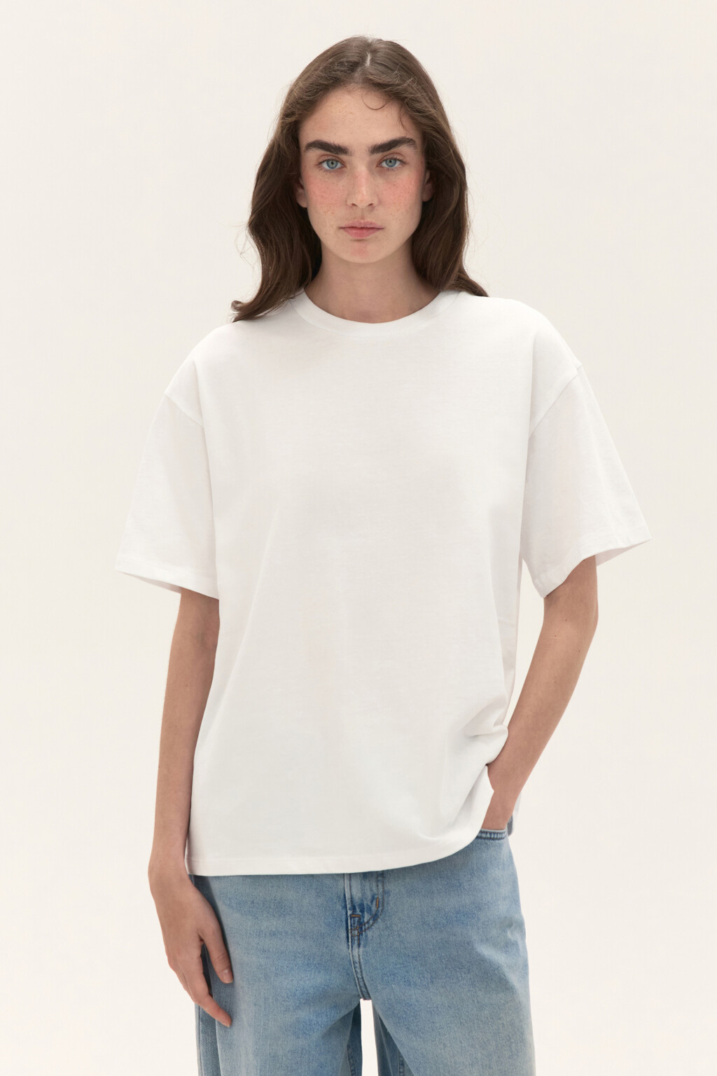 Футболка из плотного трикотажа - цвет белый - 3