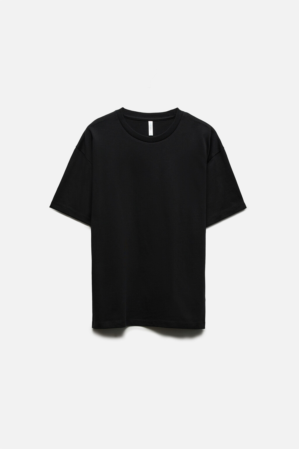 Футболка из плотного трикотажа - цвет черный - 1