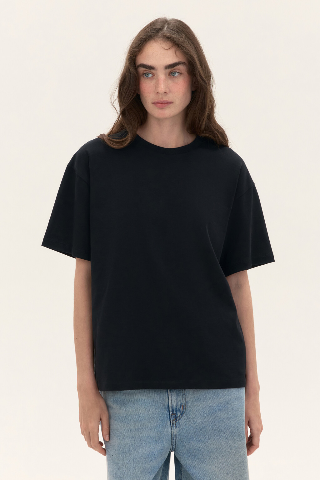 Футболка из плотного трикотажа - цвет черный - 3