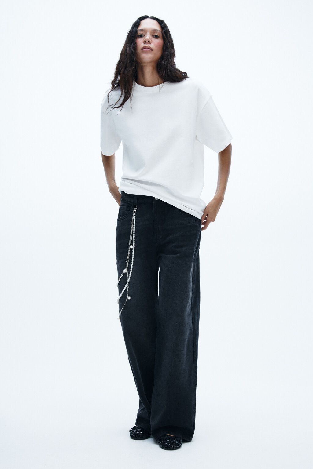 Футболка хлопковая базовая - цвет белый - 4