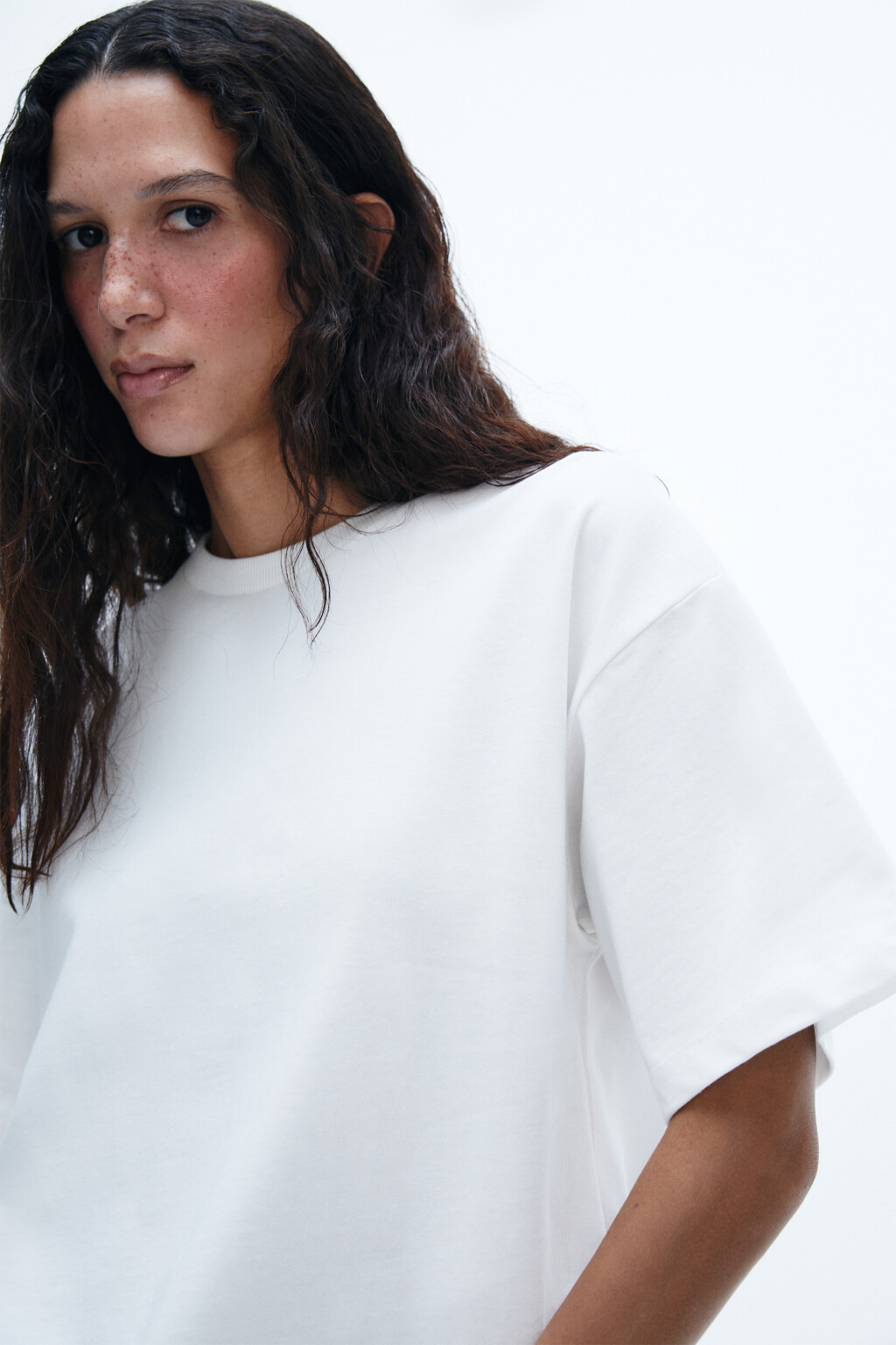 Футболка хлопковая базовая - цвет белый - 5