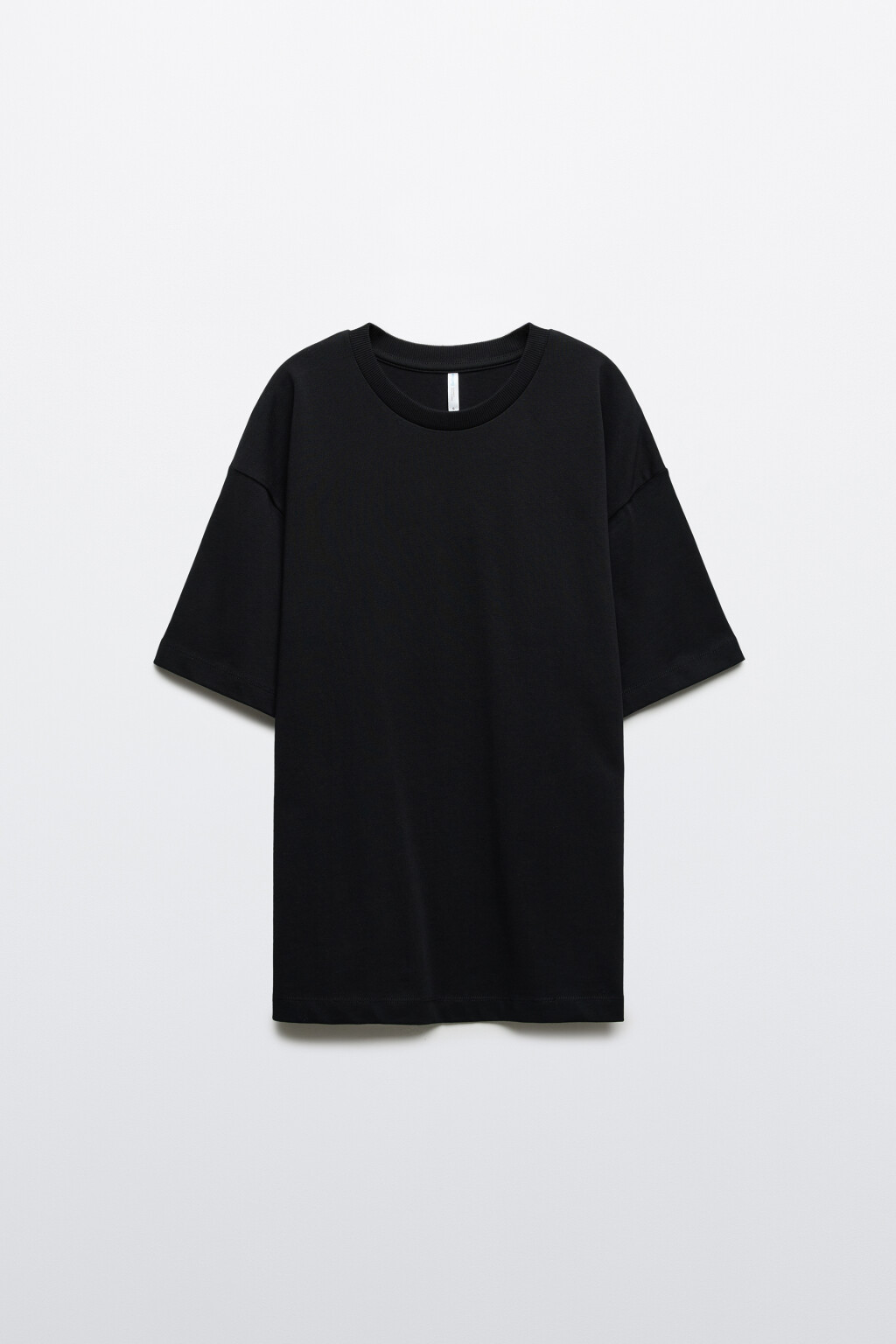 Футболка хлопковая базовая - цвет черный - 8