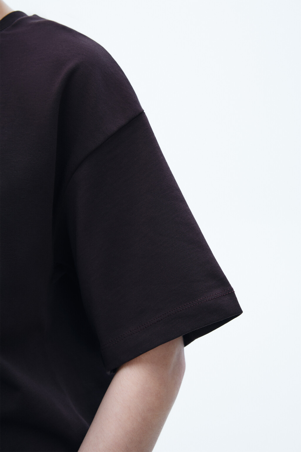 Футболка хлопковая базовая - цвет коричневый - 6