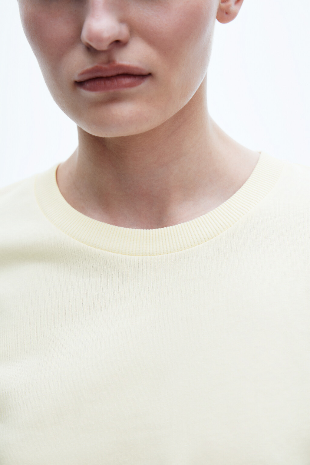 Футболка хлопковая базовая - цвет желтый - 5