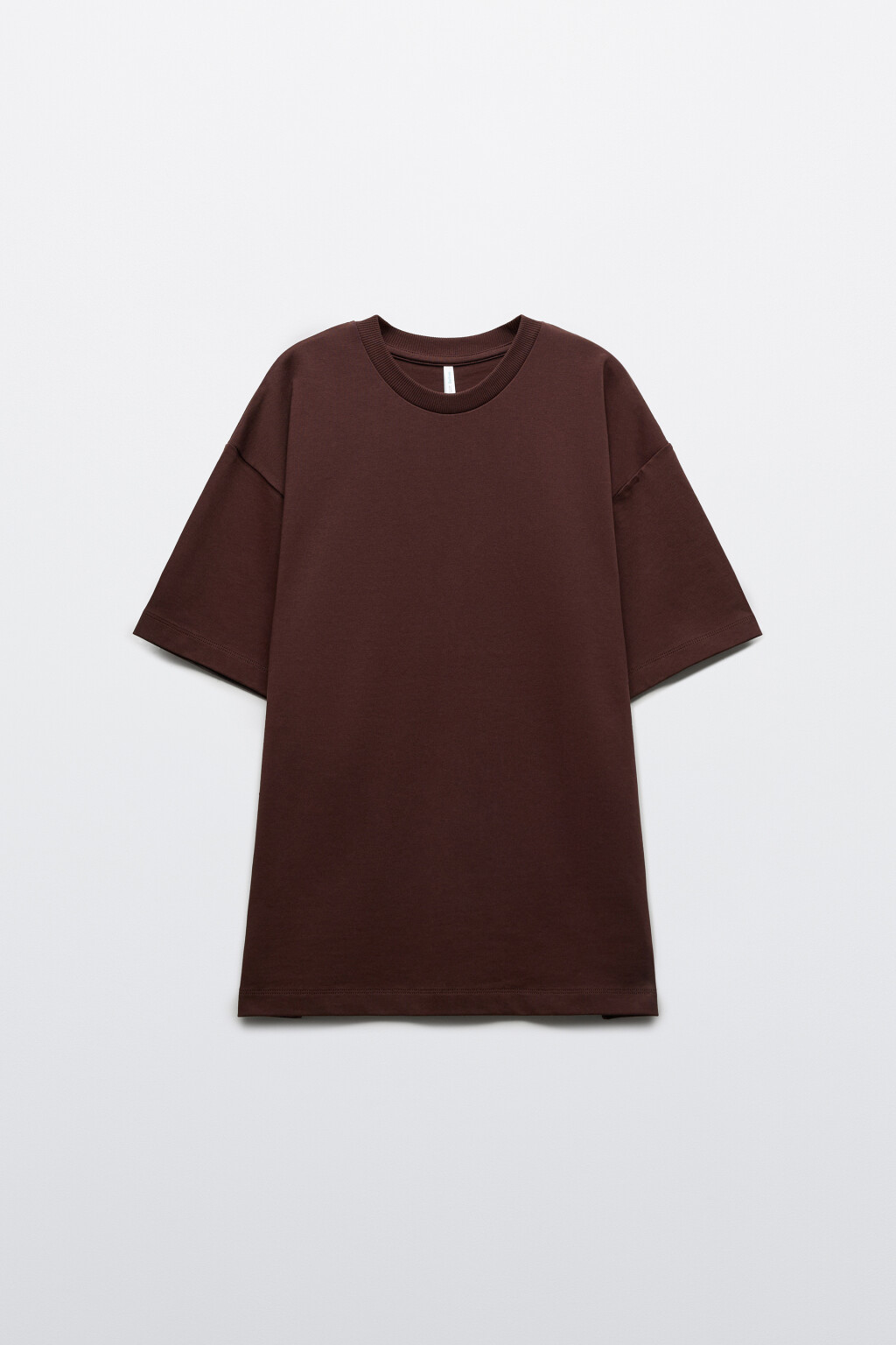 Футболка плотная из хлопка - цвет коричневый - 1