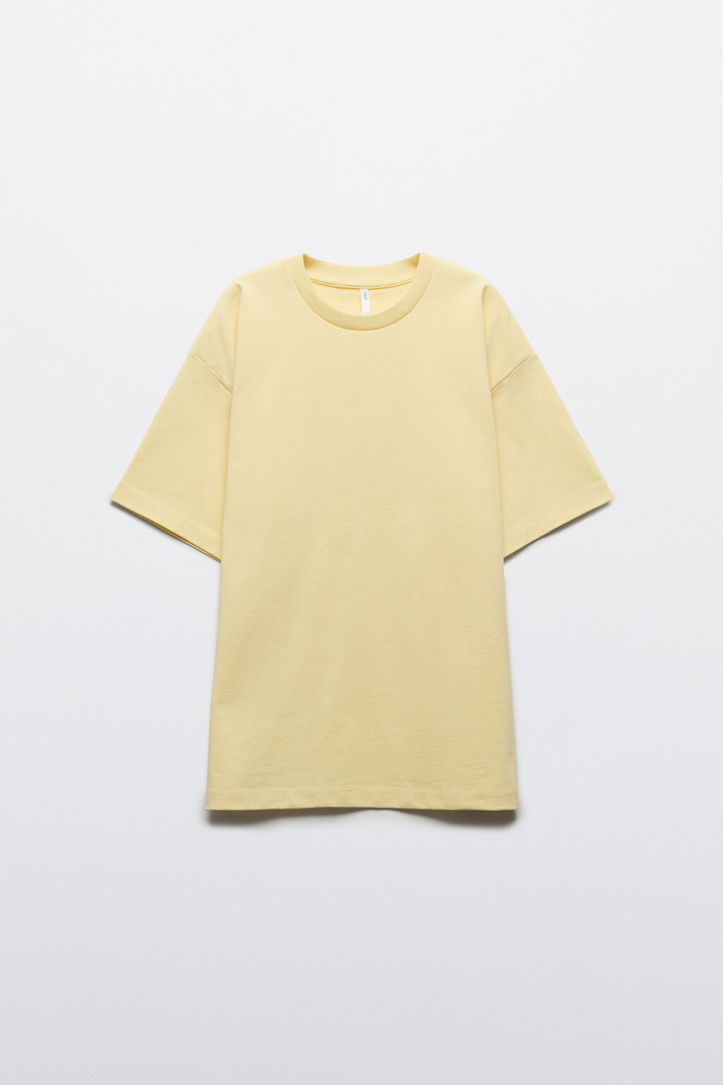 Футболка плотная из хлопка - цвет желтый - 1