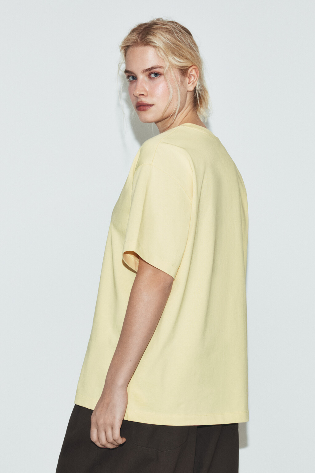 Футболка плотная из хлопка - цвет желтый - 3