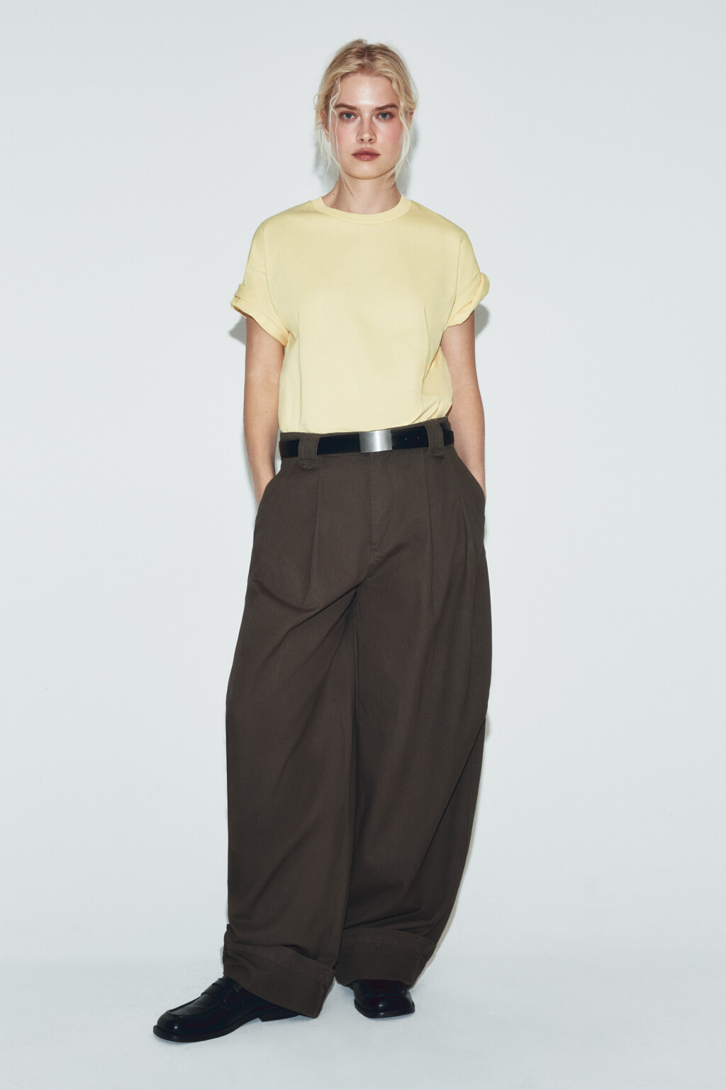 Футболка плотная из хлопка - цвет желтый - 4