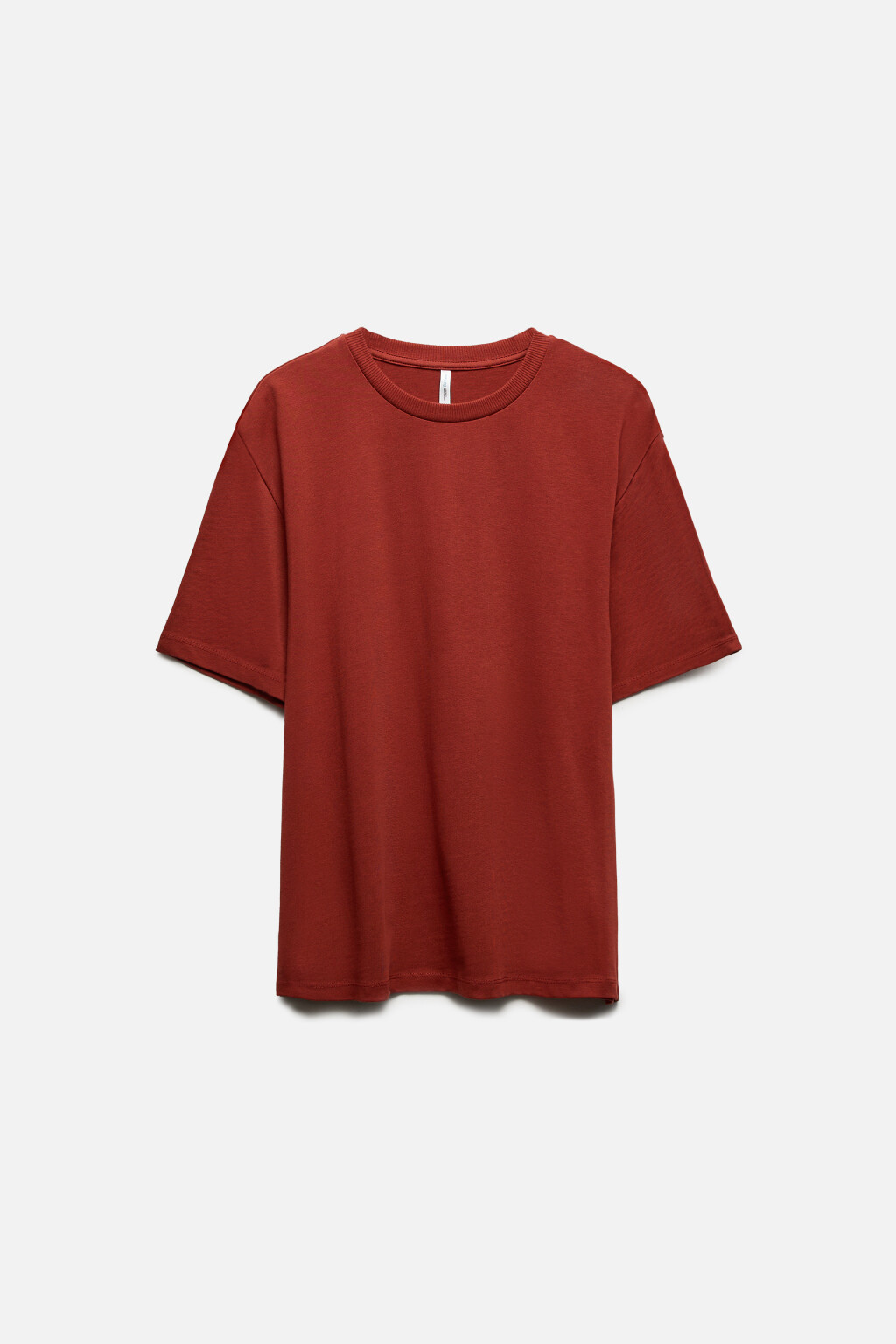 Футболка из плотного трикотажа - цвет красный - 8