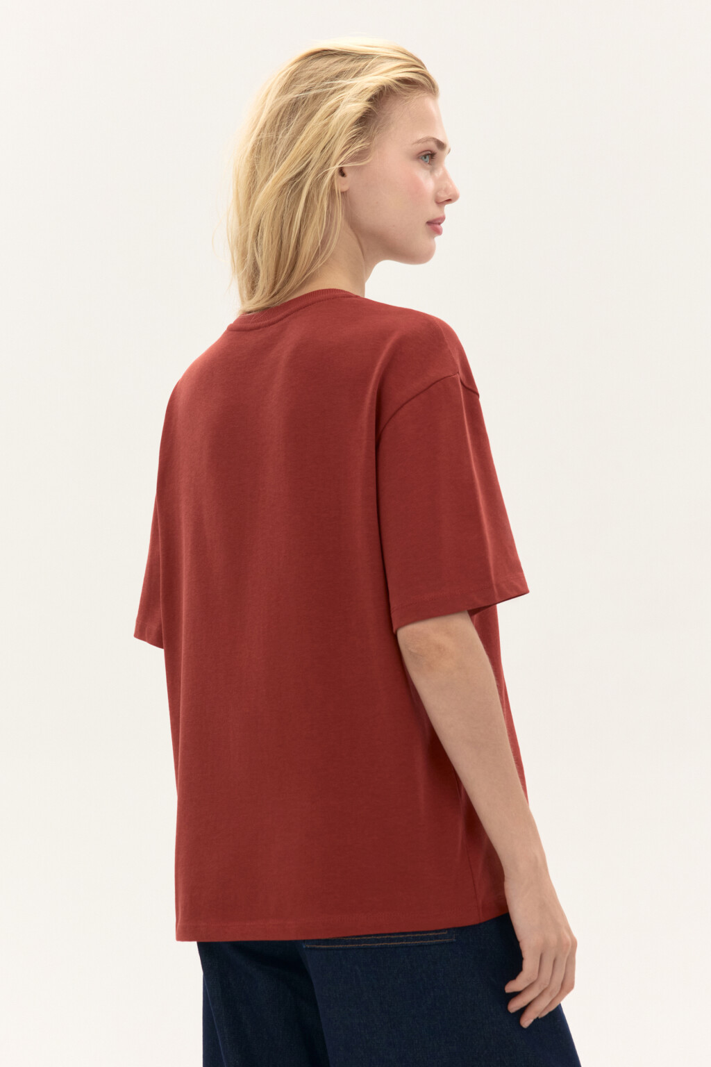 Футболка из плотного трикотажа - цвет красный - 3