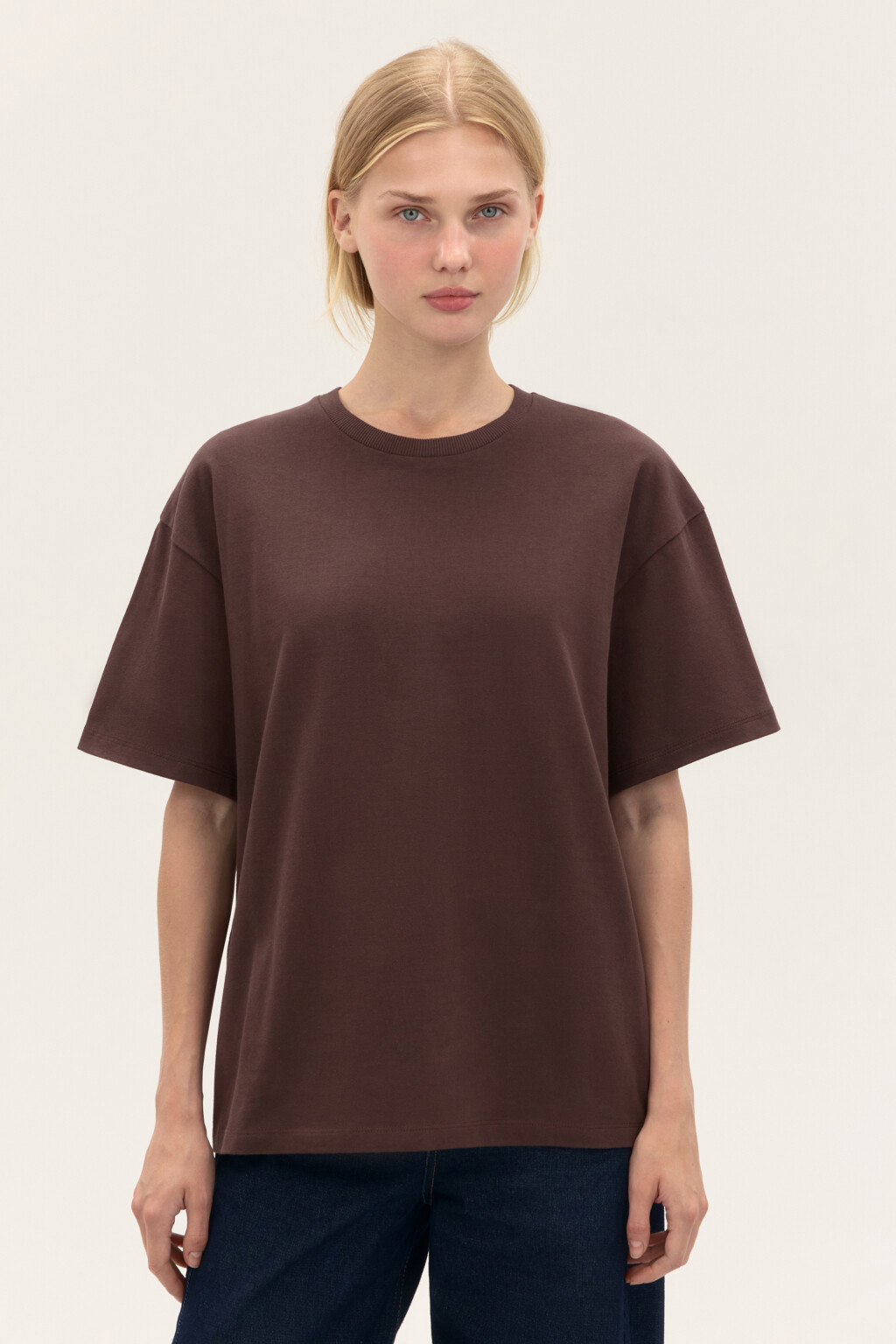Футболка из плотного трикотажа - цвет коричневый - 2