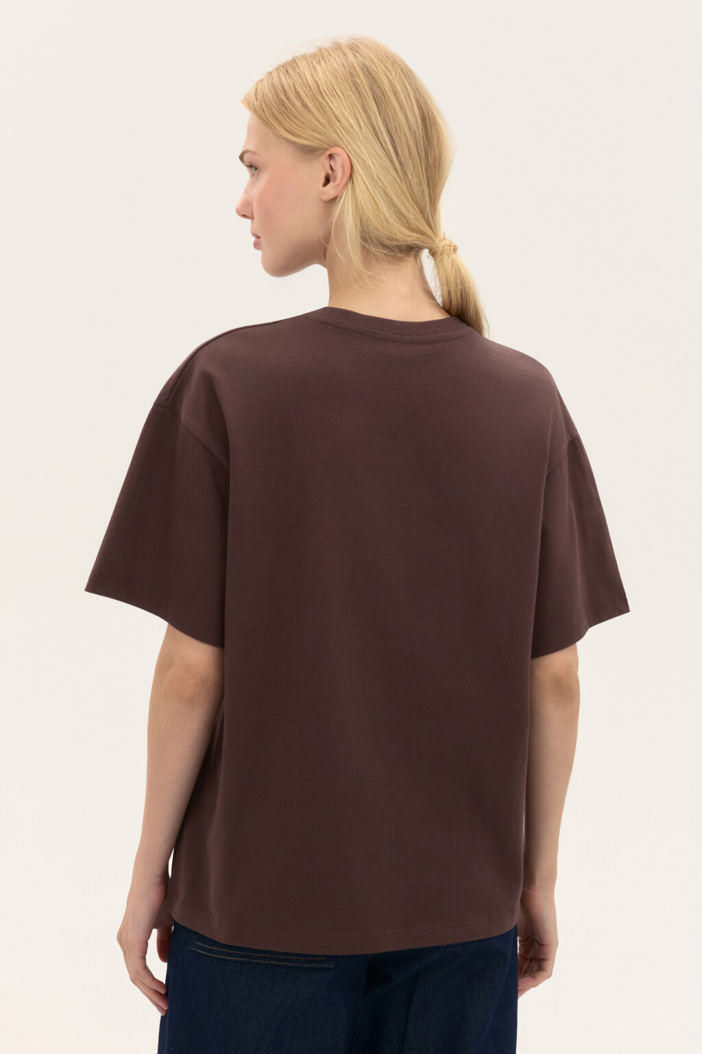 Футболка из плотного трикотажа - цвет коричневый - 3