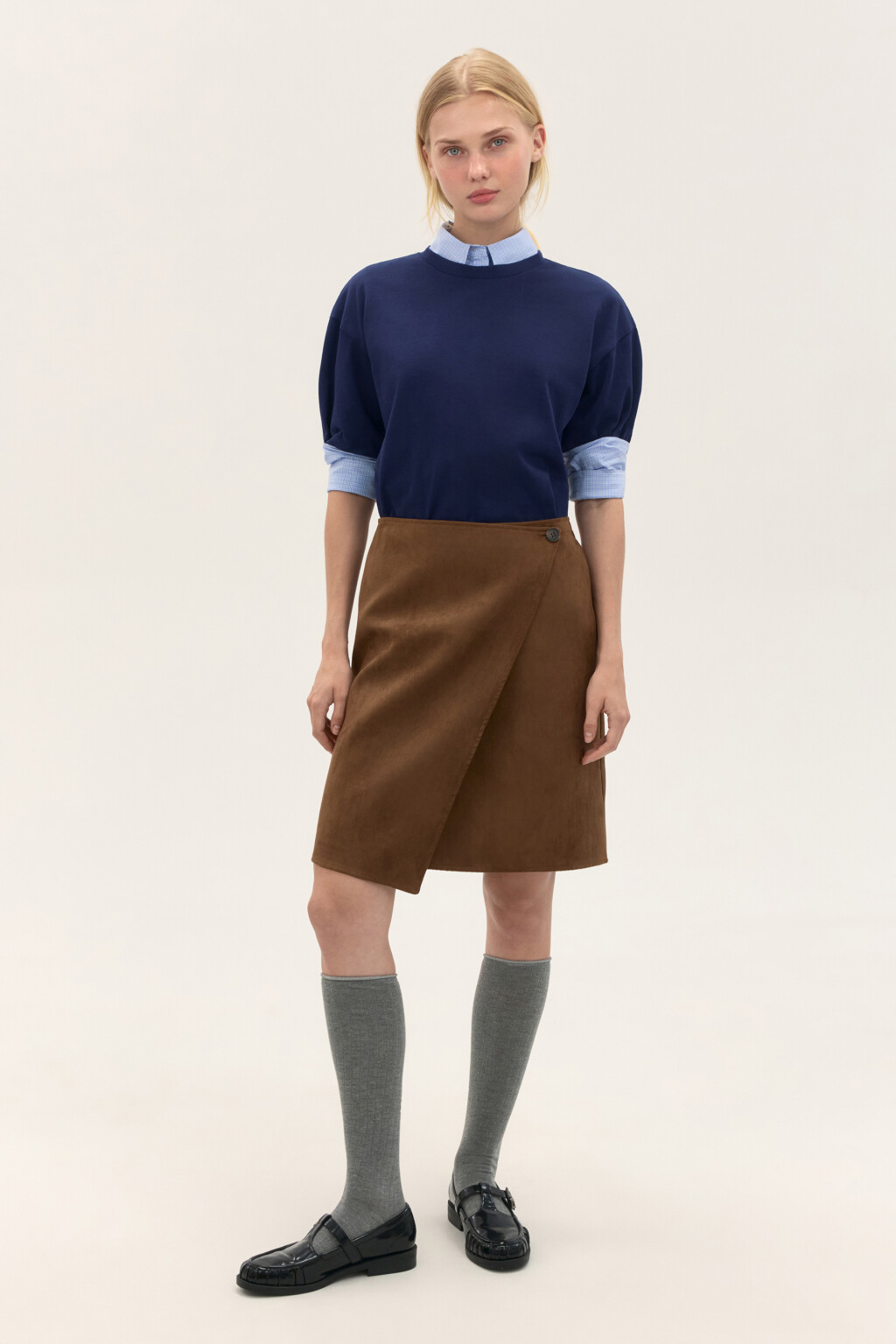 Футболка из плотного трикотажа - цвет синий - 5