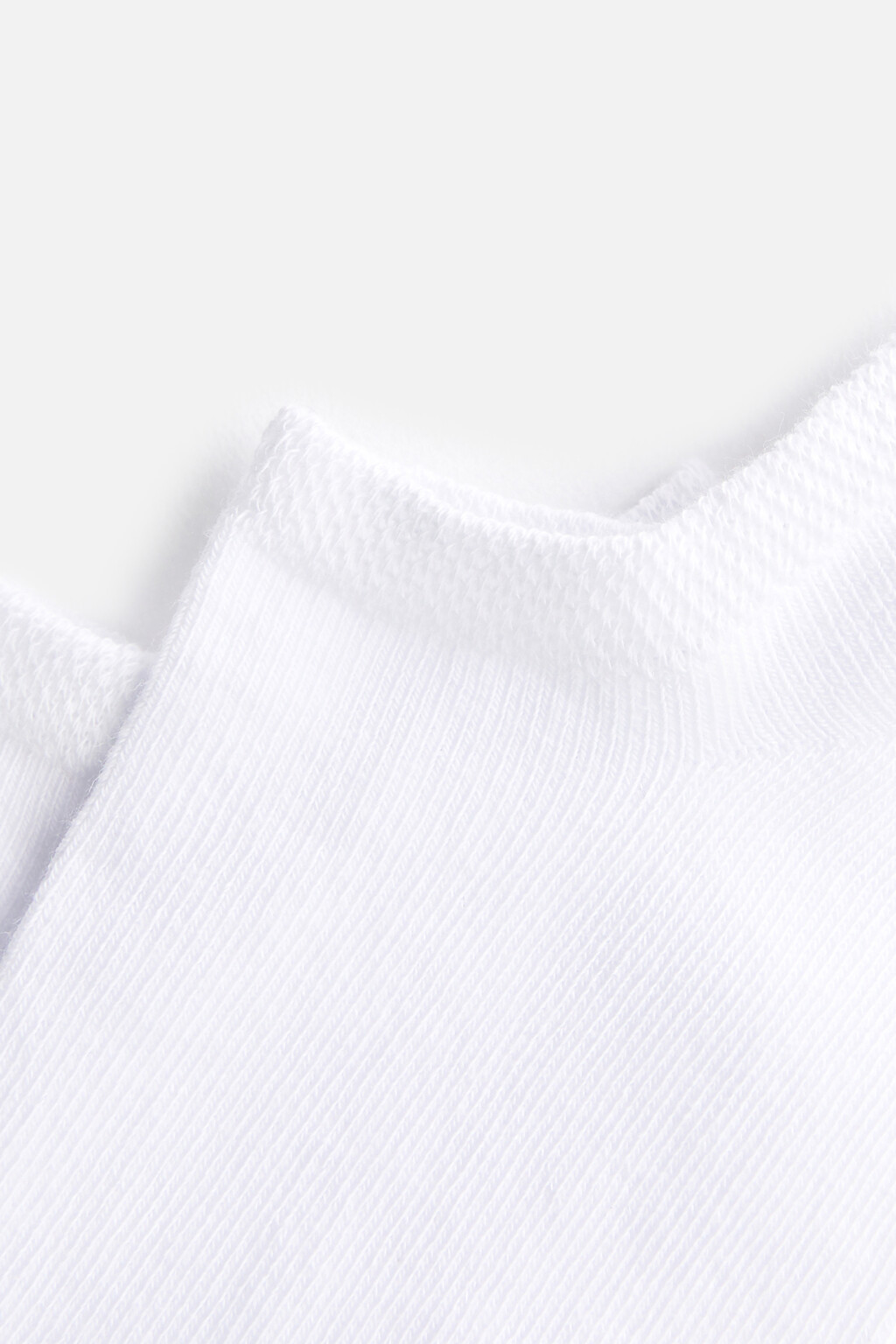 Носки-подследники хлопковые базовые - цвет белый - 2