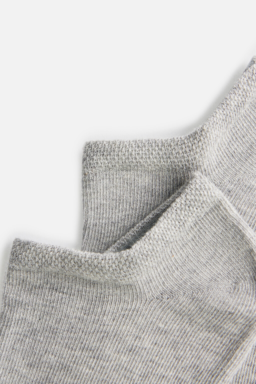 Носки-подследники хлопковые базовые - цвет серый - 2