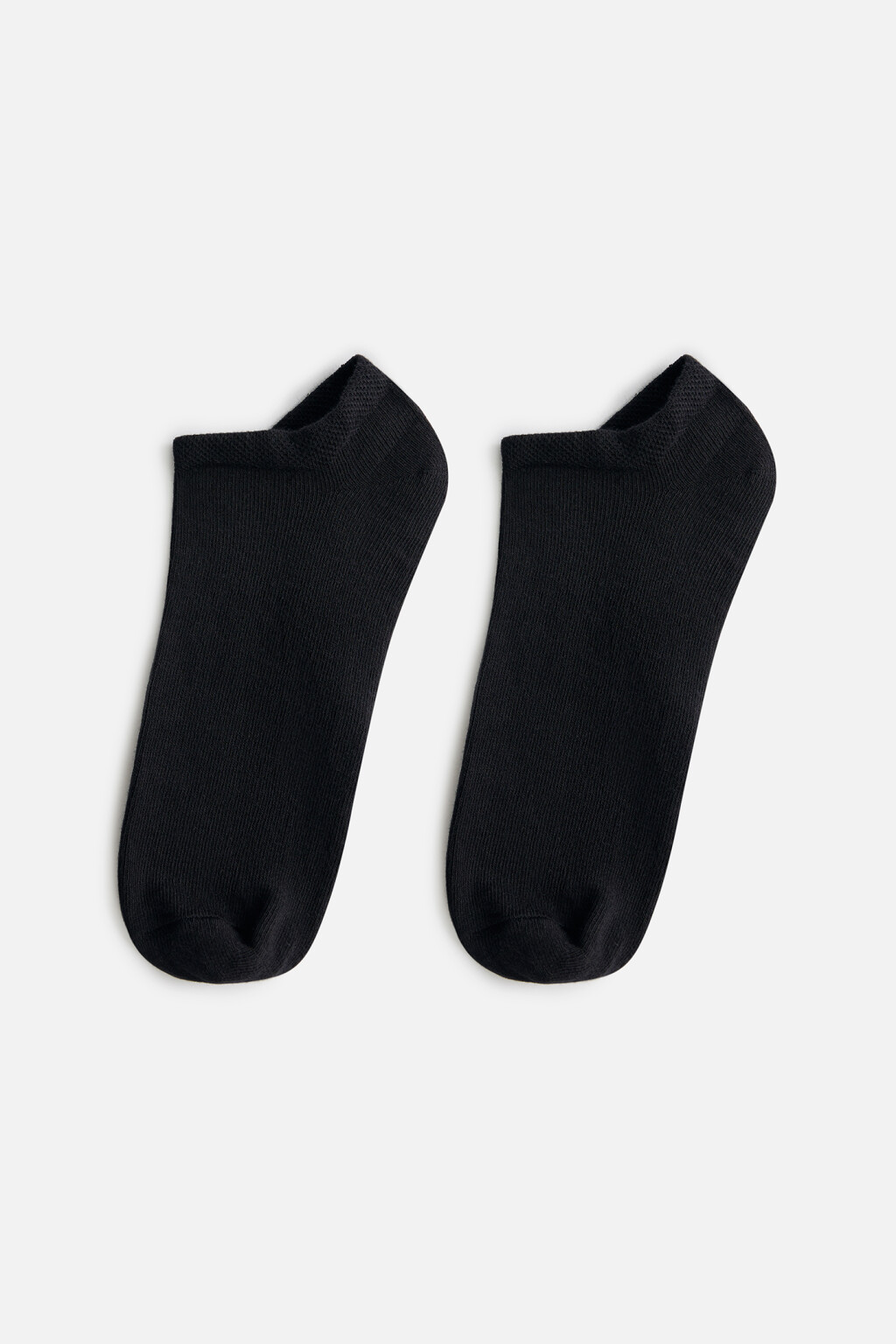 Носки-подследники хлопковые базовые - цвет черный - 1