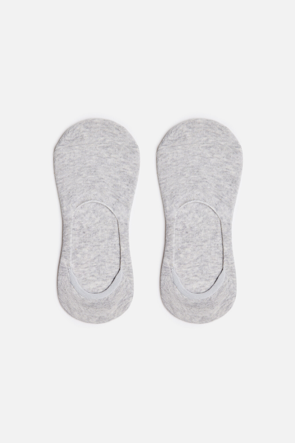 Носки-подследники хлопковые базовые - цвет серый - 1