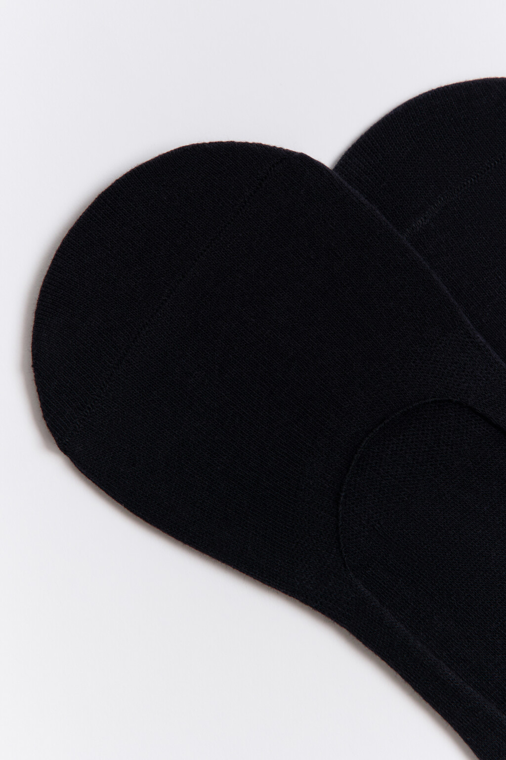 Набор носков-подследников однотонных (3 пары) - цвет черный - 2