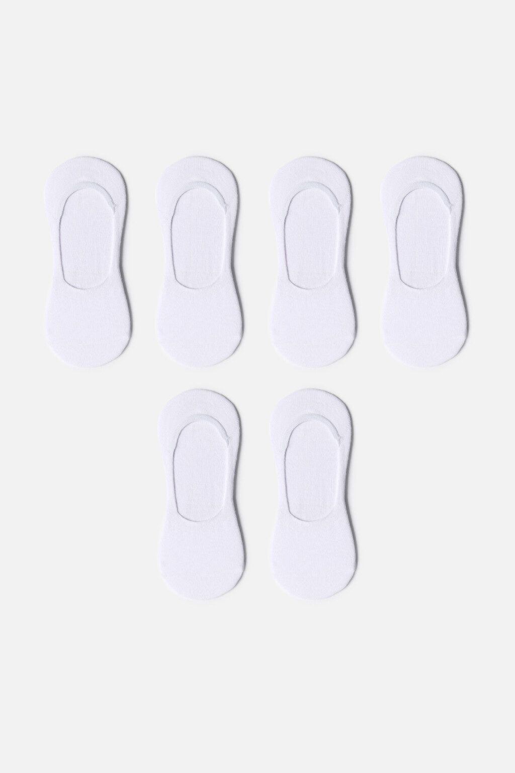 набор подследников женских (3 пары) - цвет белый - 1