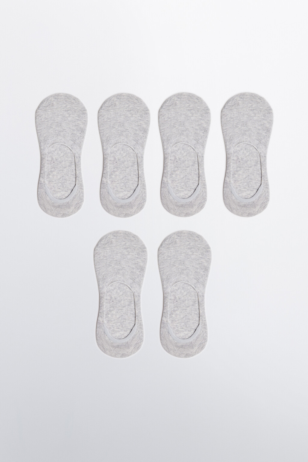набор подследников женских (3 пары) - цвет серый - 1