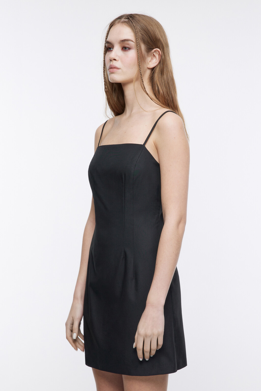 Платье-сарафан JudyDress мини приталенное - цвет черный - 4