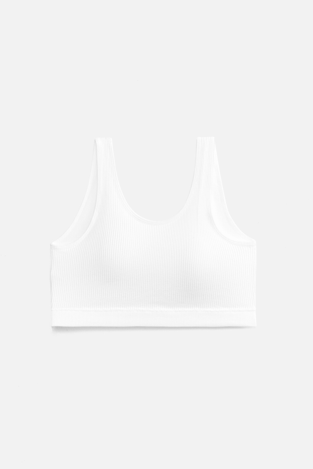 бюстгальтер-топ бесшовный без косточек - цвет белый - 4