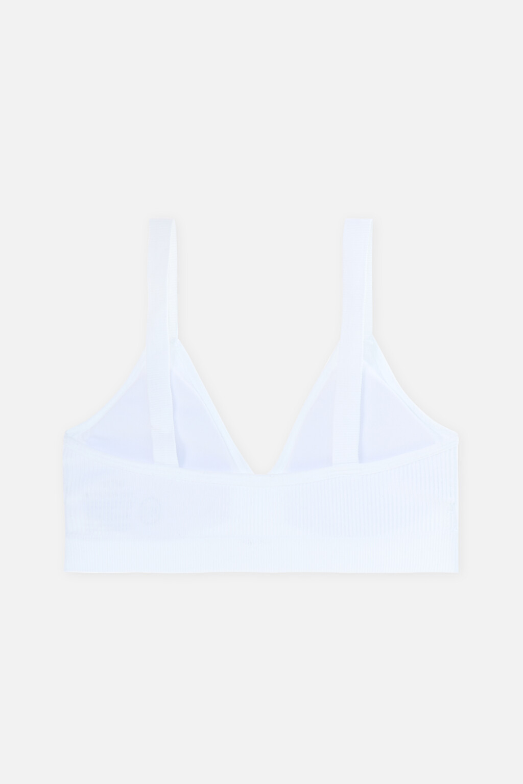 Бюстгальтер-топ бесшовный - цвет белый - 2