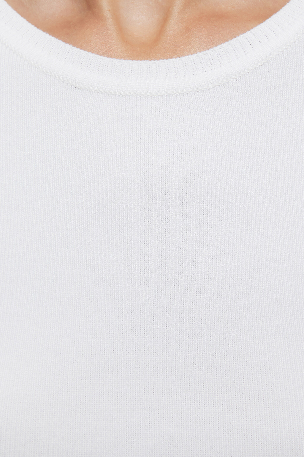 Топ-майка вискозный облегающий тонкой вязки - цвет бежевый - 5