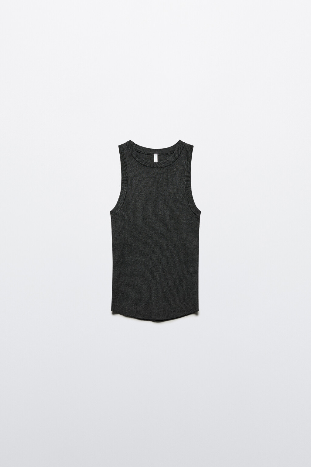 Майка вискозная на широких бретелях - цвет серый - 7