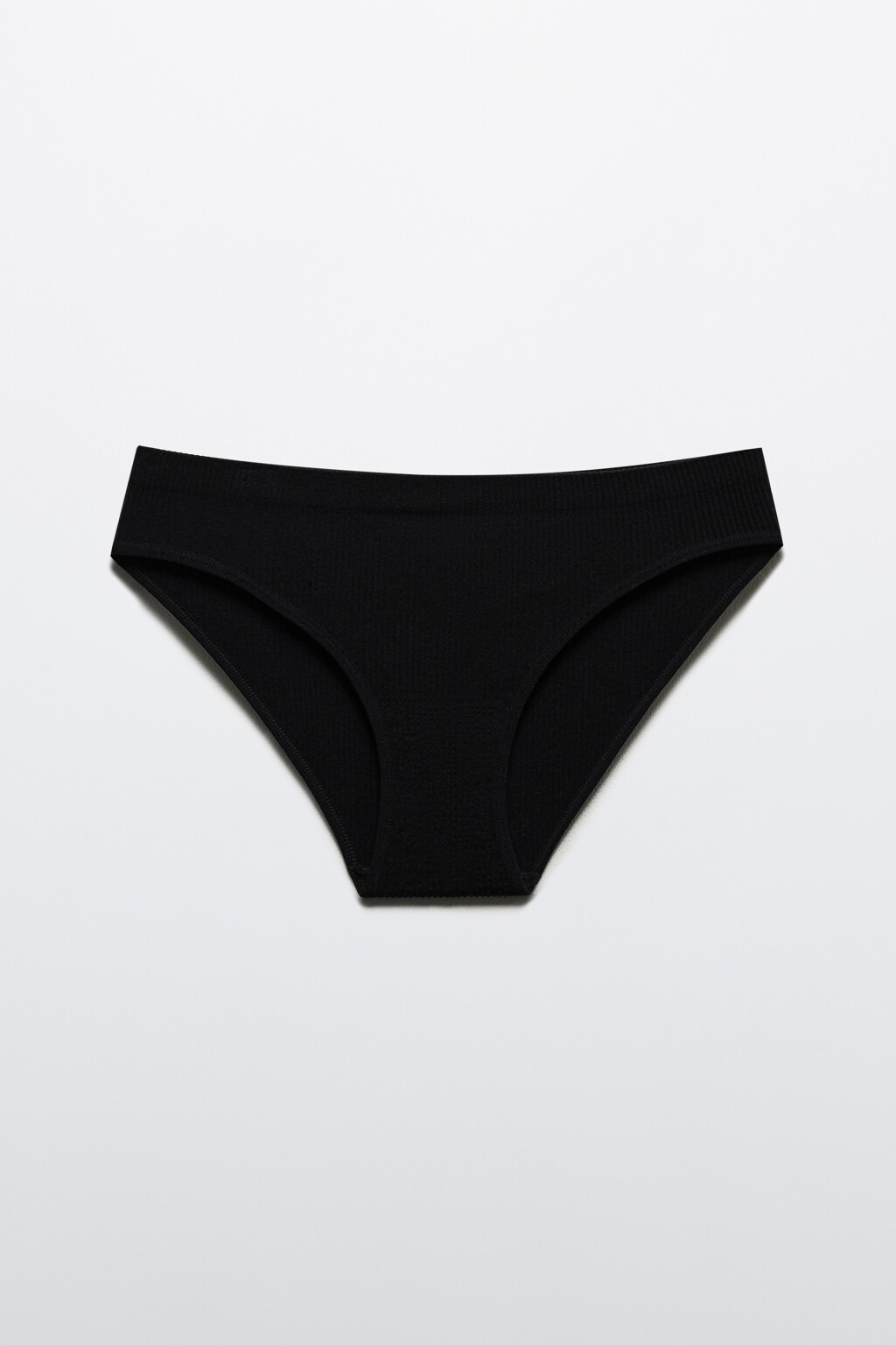 Трусы-слипы KOURTNEY бесшовные в рубчик - цвет черный - 5