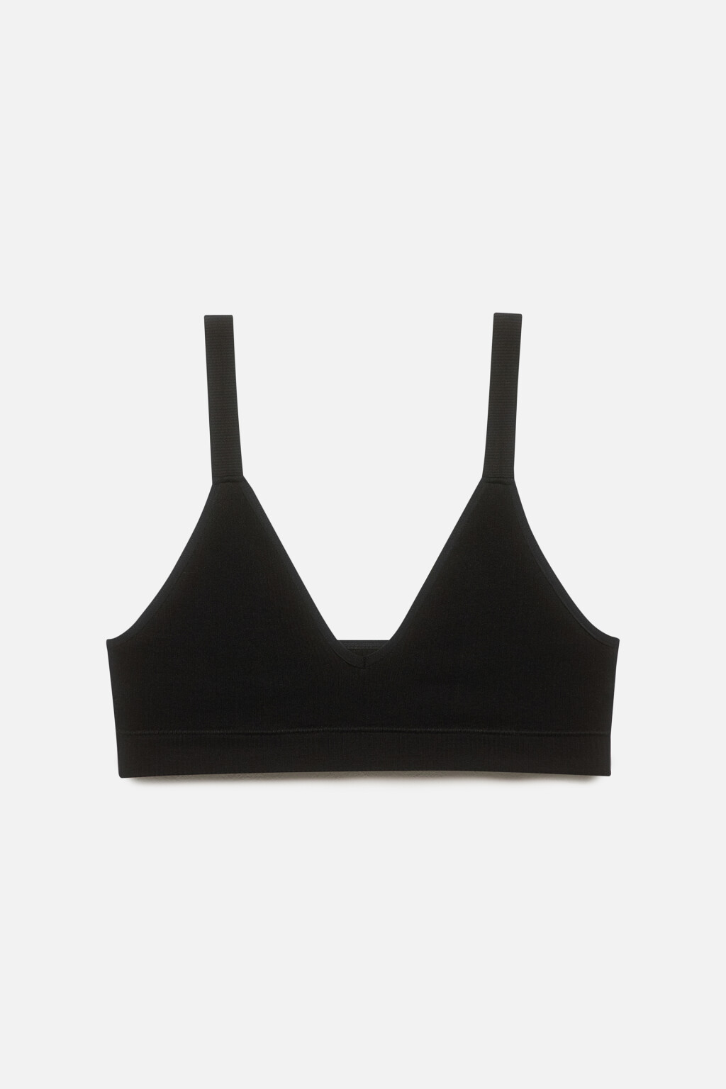 Бюстгальтер-топ KRIS бесшовный в рубчик - цвет черный - 5