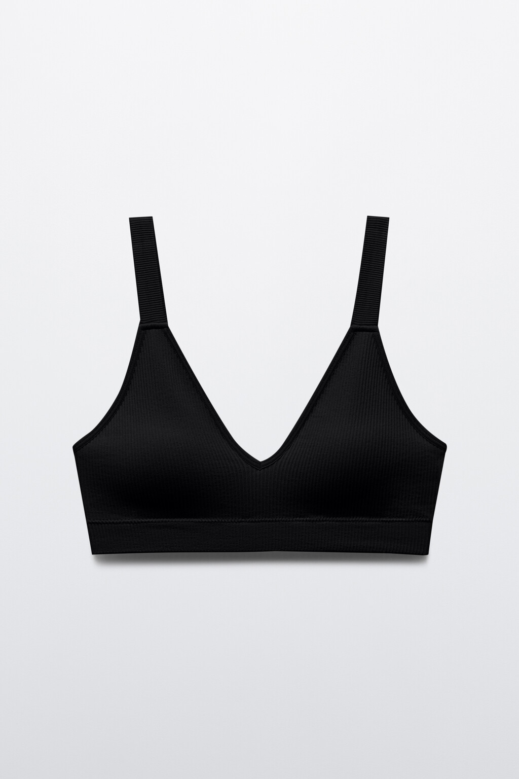 Бюстгальтер-топ KRIS бесшовный в рубчик - цвет черный - 7