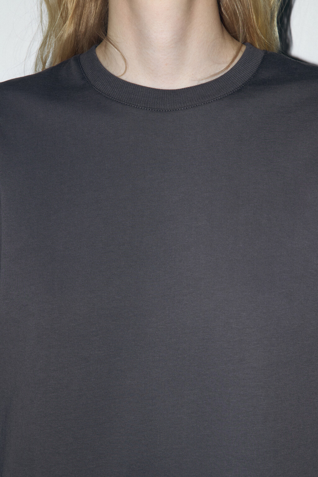 Лонгслив базовый из хлопкового трикотажа - цвет серый - 7