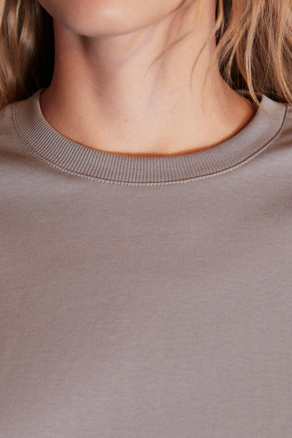 Лонгслив базовый из хлопкового трикотажа - цвет серый - 5