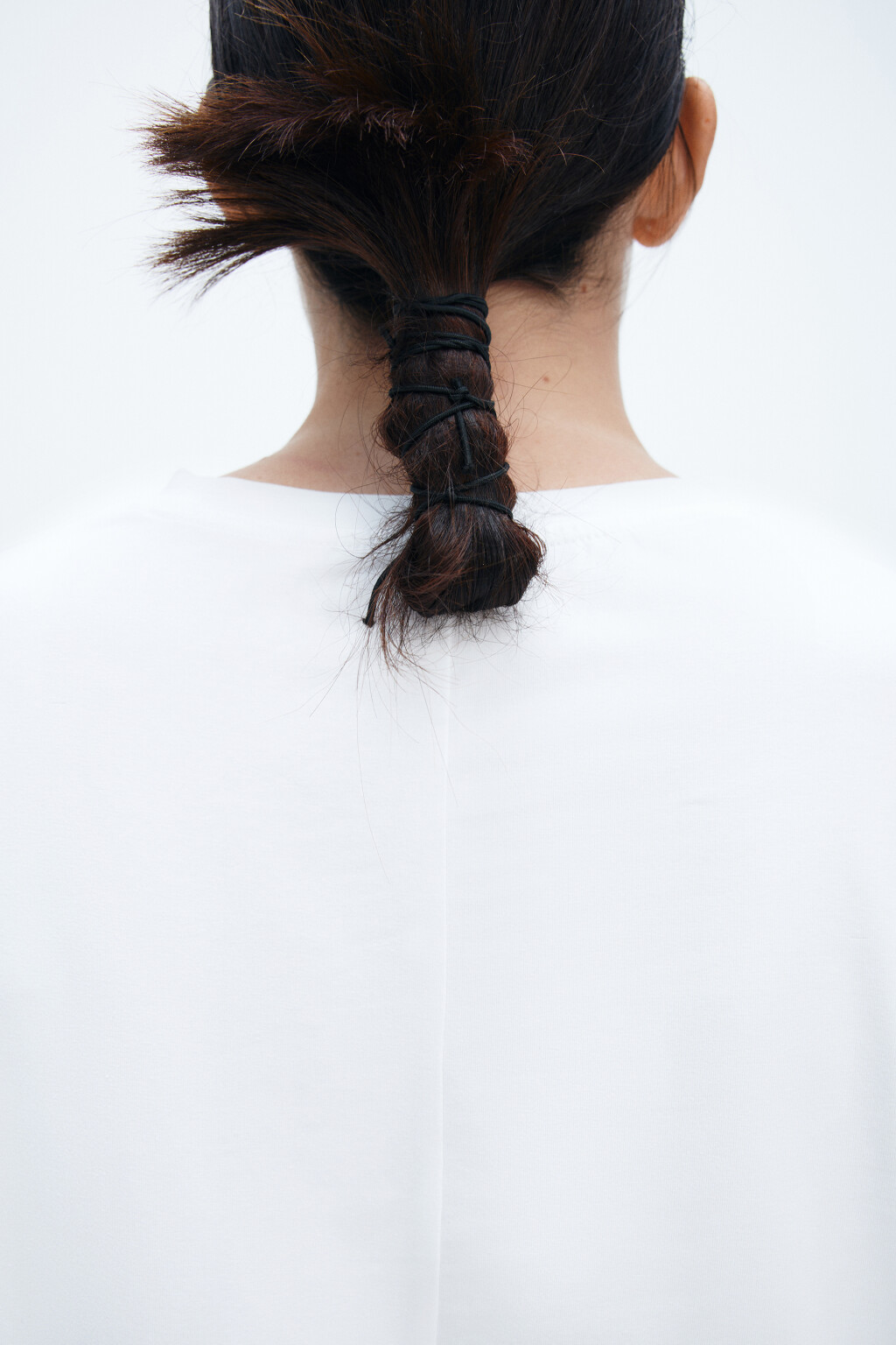 Лонгслив базовый из хлопкового трикотажа - цвет белый - 6