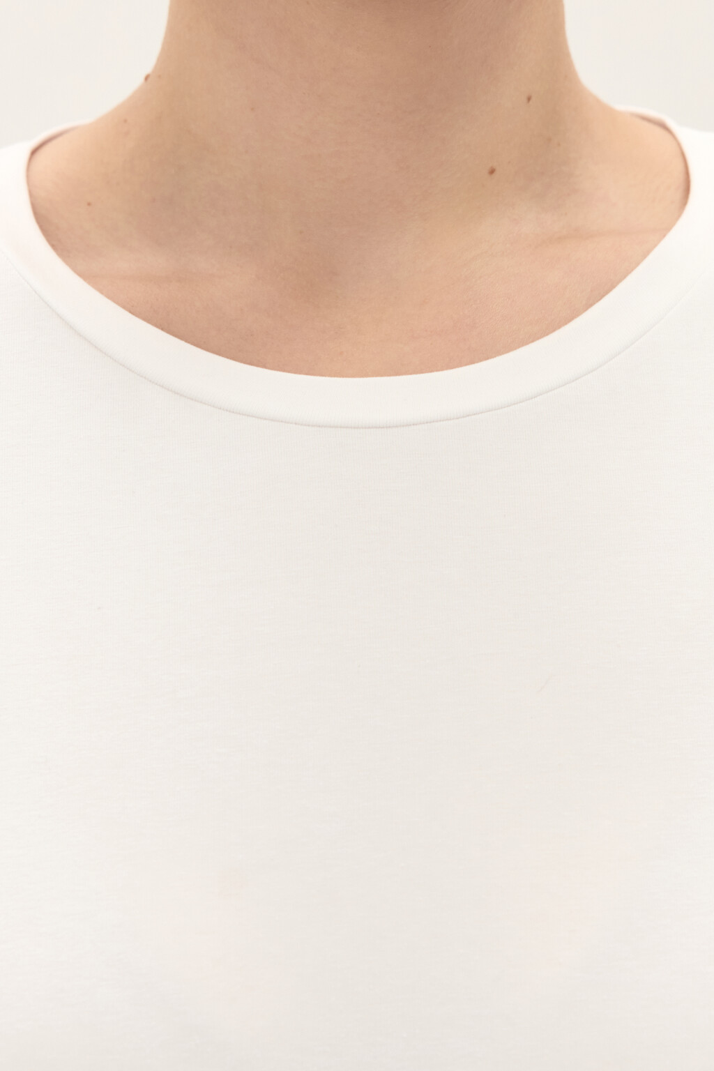 Лонгслив из хлопкового трикотажа - цвет белый - 5