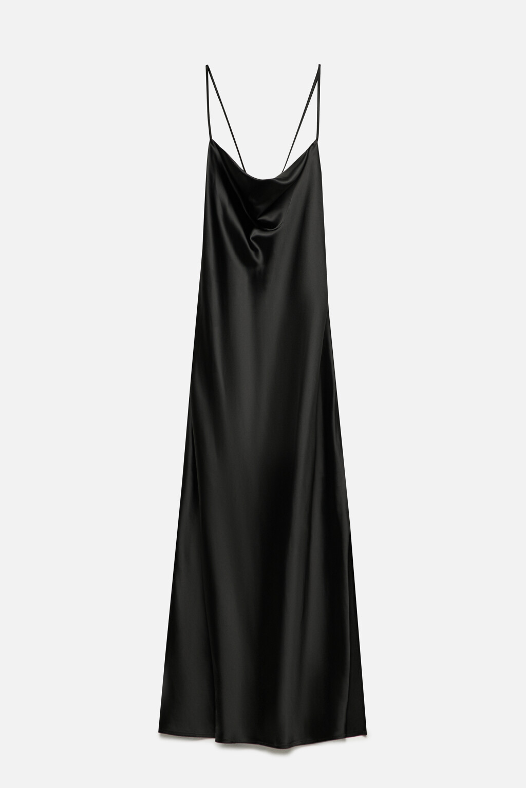 Платье-комбинация MAYA миди атласное - цвет черный - 9