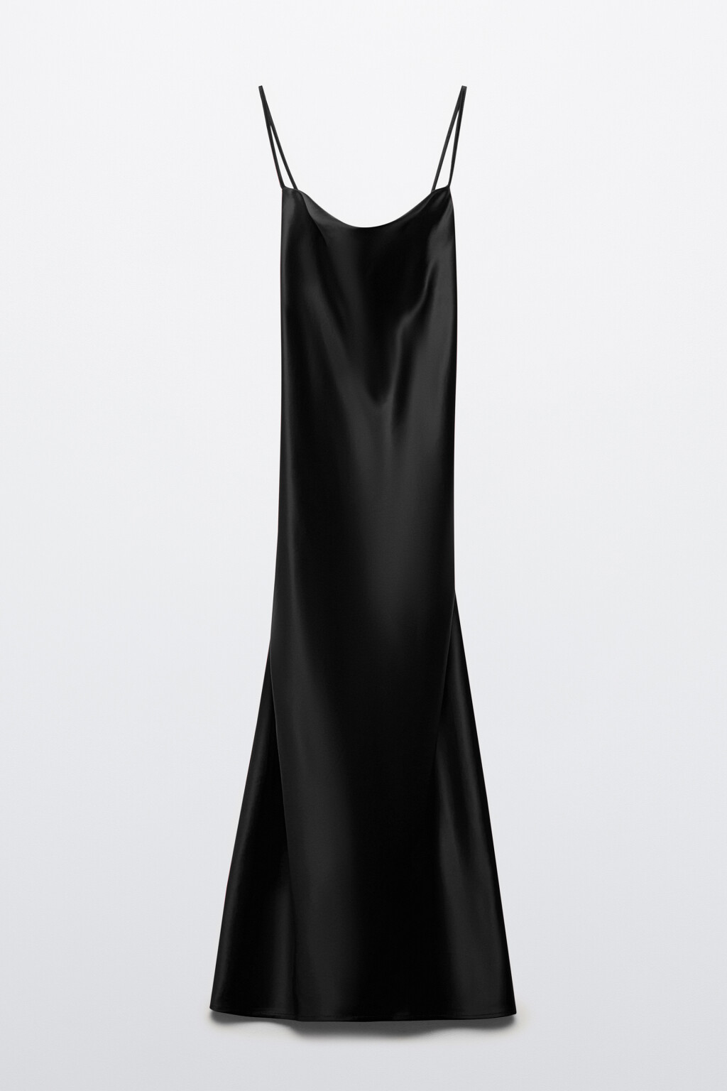 Платье-комбинация MAYA миди атласное - цвет черный - 10