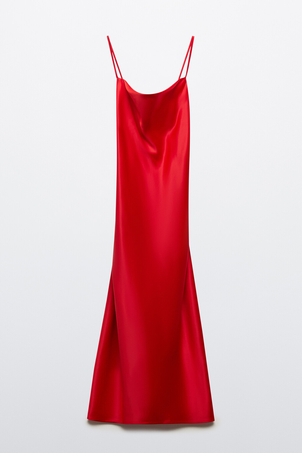Платье-комбинация MAYA миди атласное - цвет красный - 11