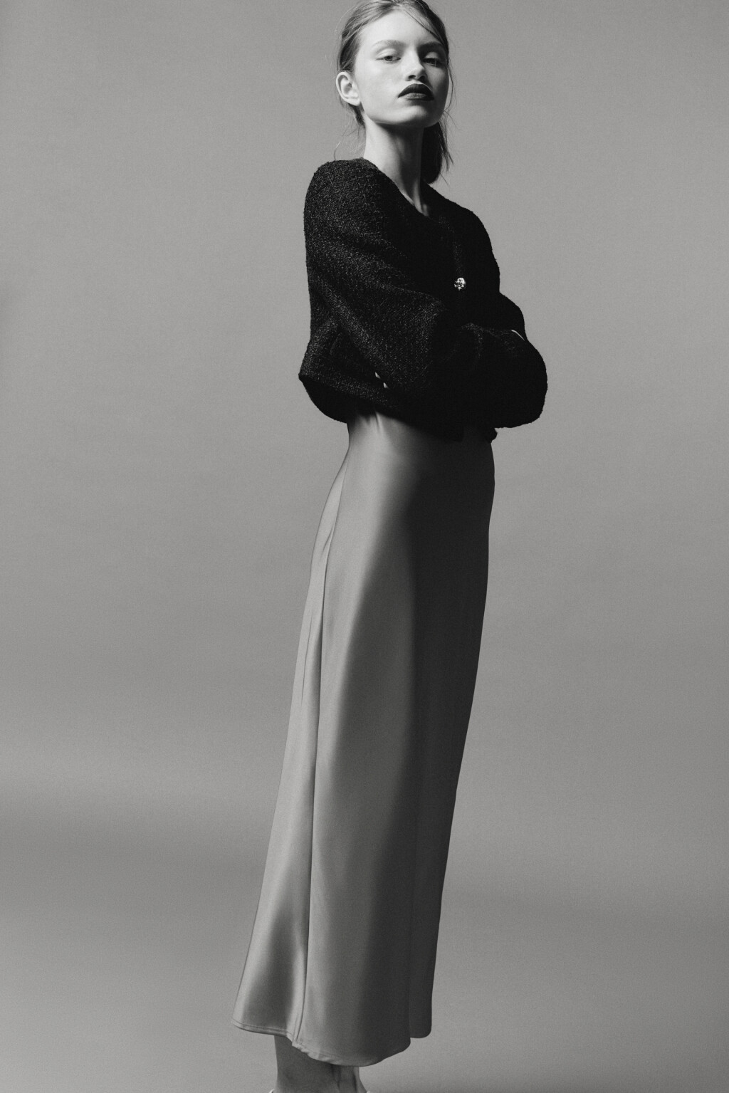 Платье-комбинация MAYA миди атласное - цвет красный - 2