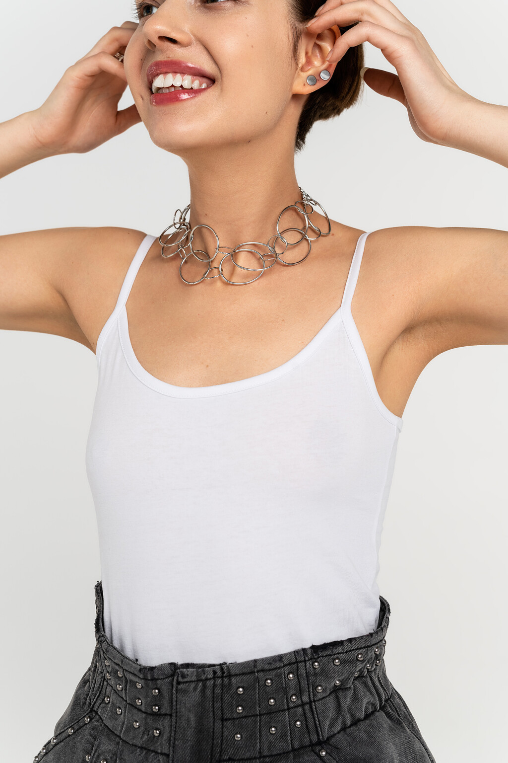 майка женская - цвет белый - 1