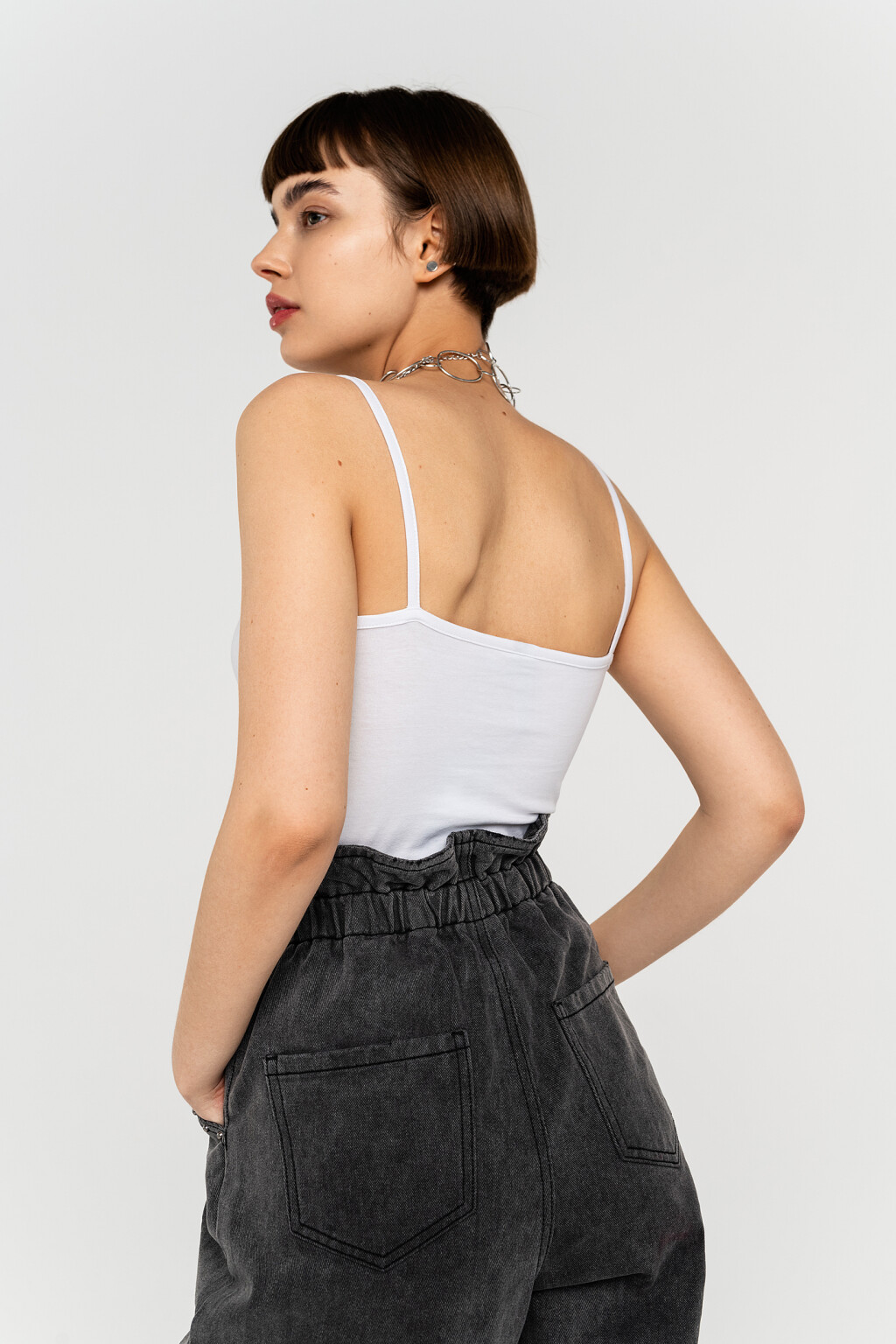 майка женская - цвет белый - 3