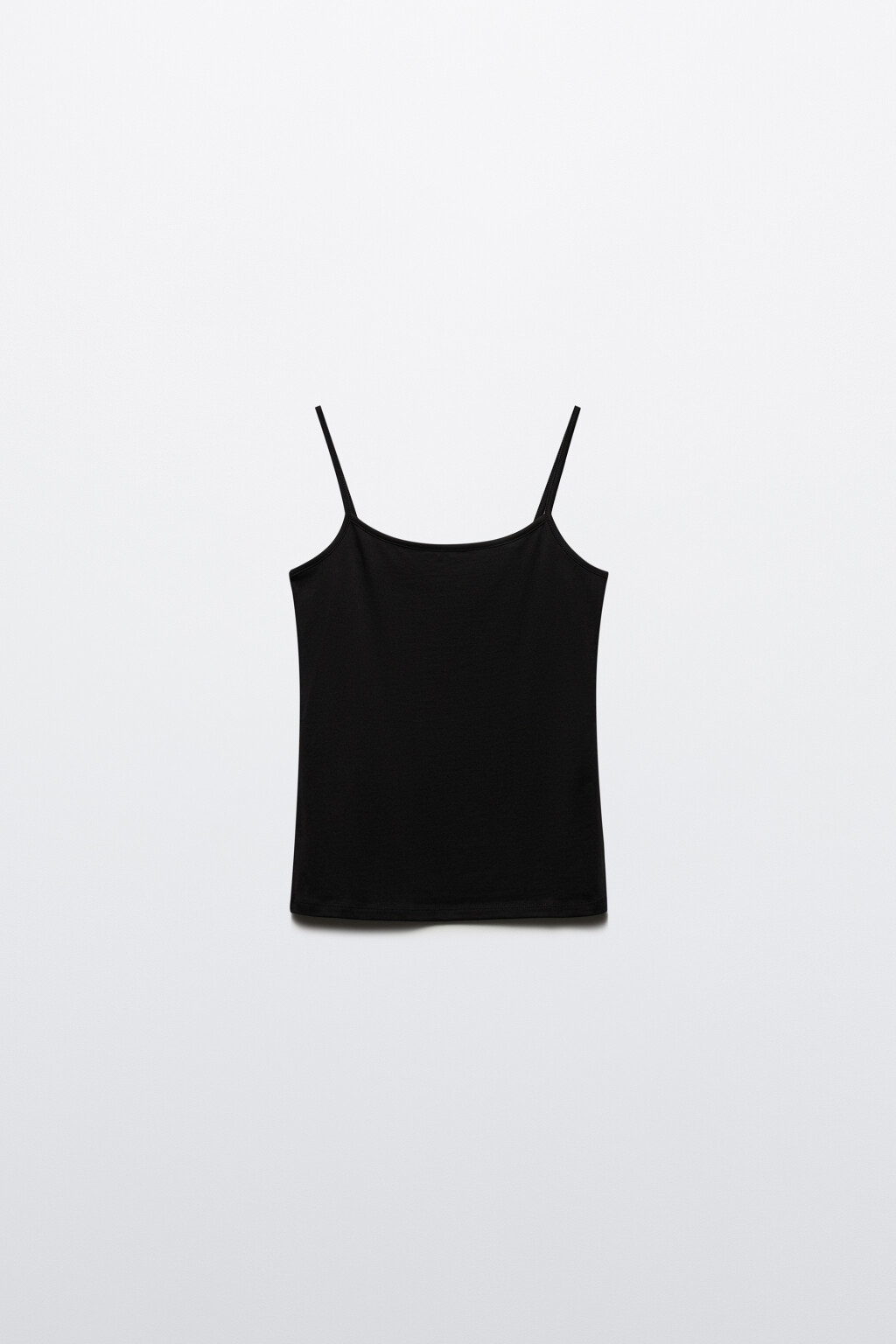 Топ-майка MEGAN базовый на тонких бретелях - цвет черный - 9