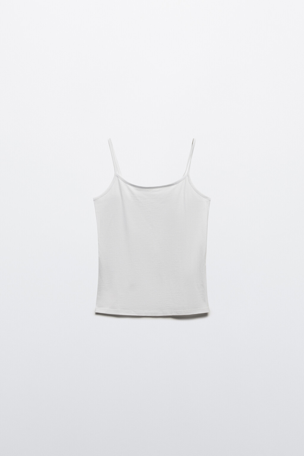 Майка MEGAN на тонких бретелях - цвет белый - 8