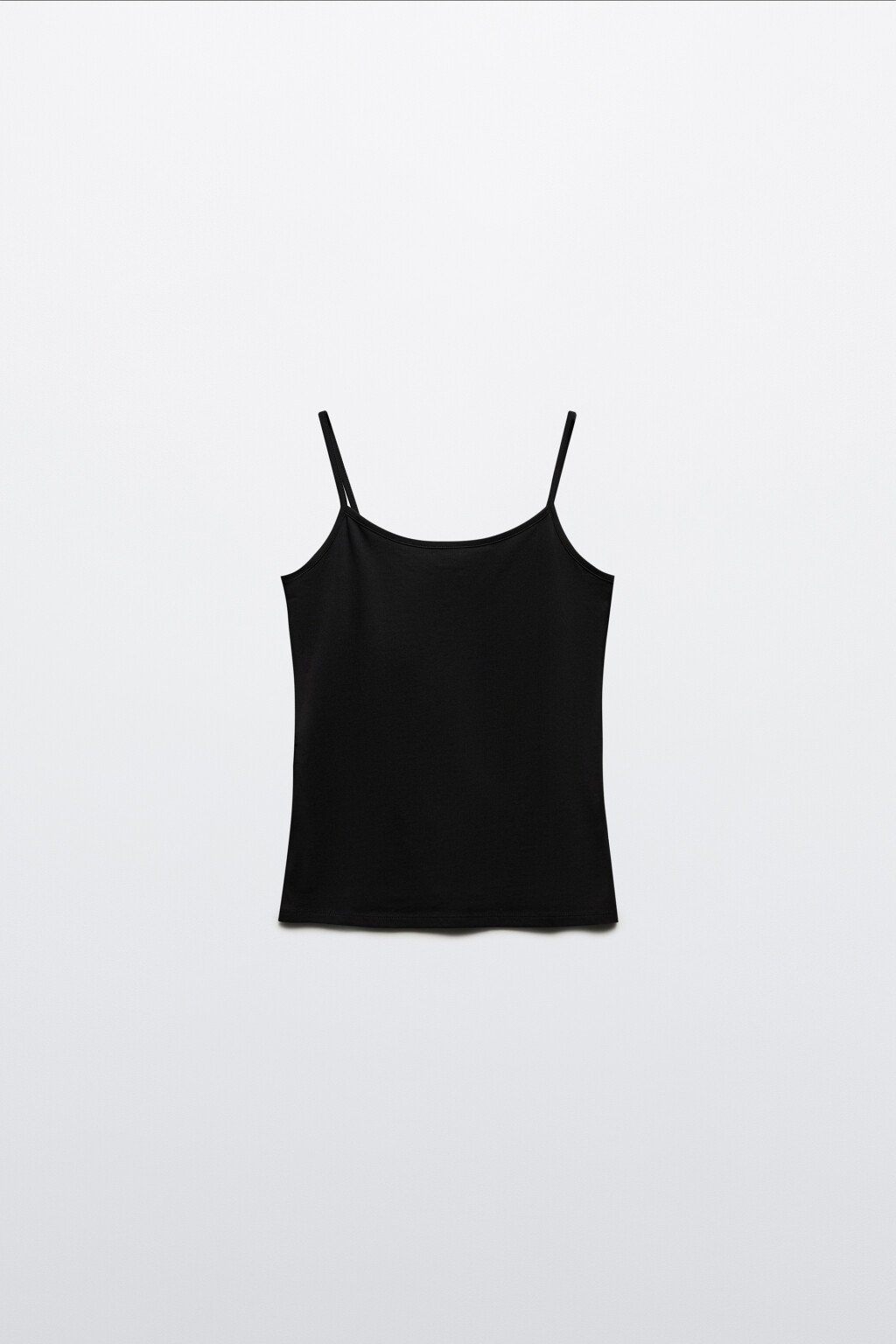 Майка MEGAN на тонких бретелях - цвет черный - 7