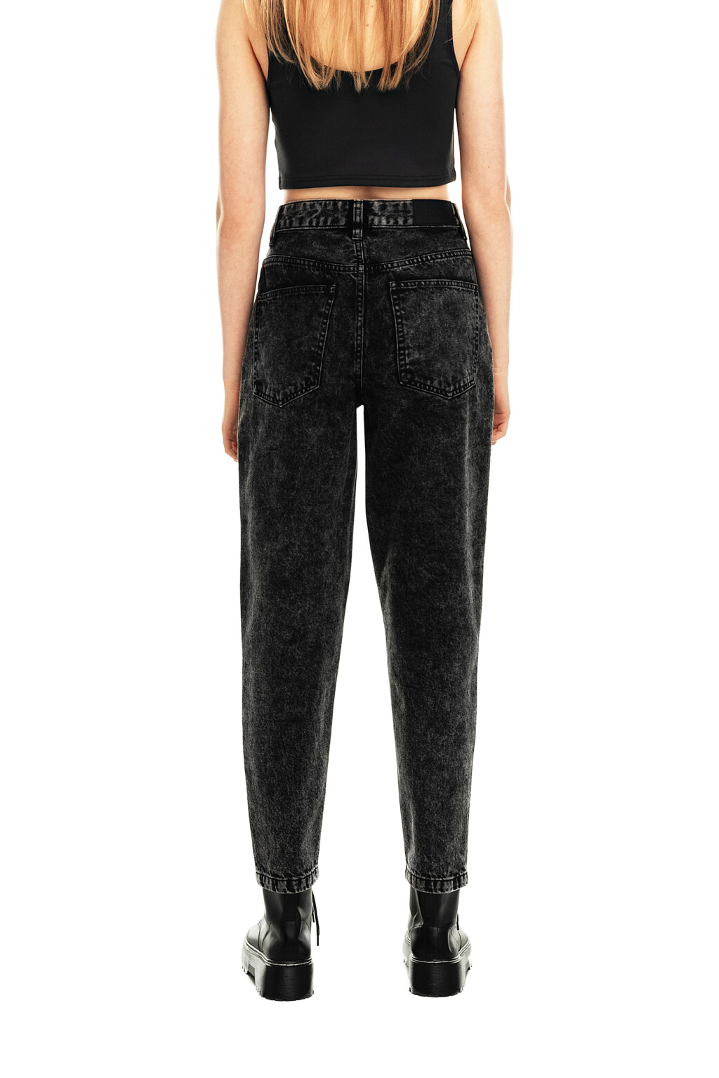 Джинсы mom базовые - цвет серый - 2