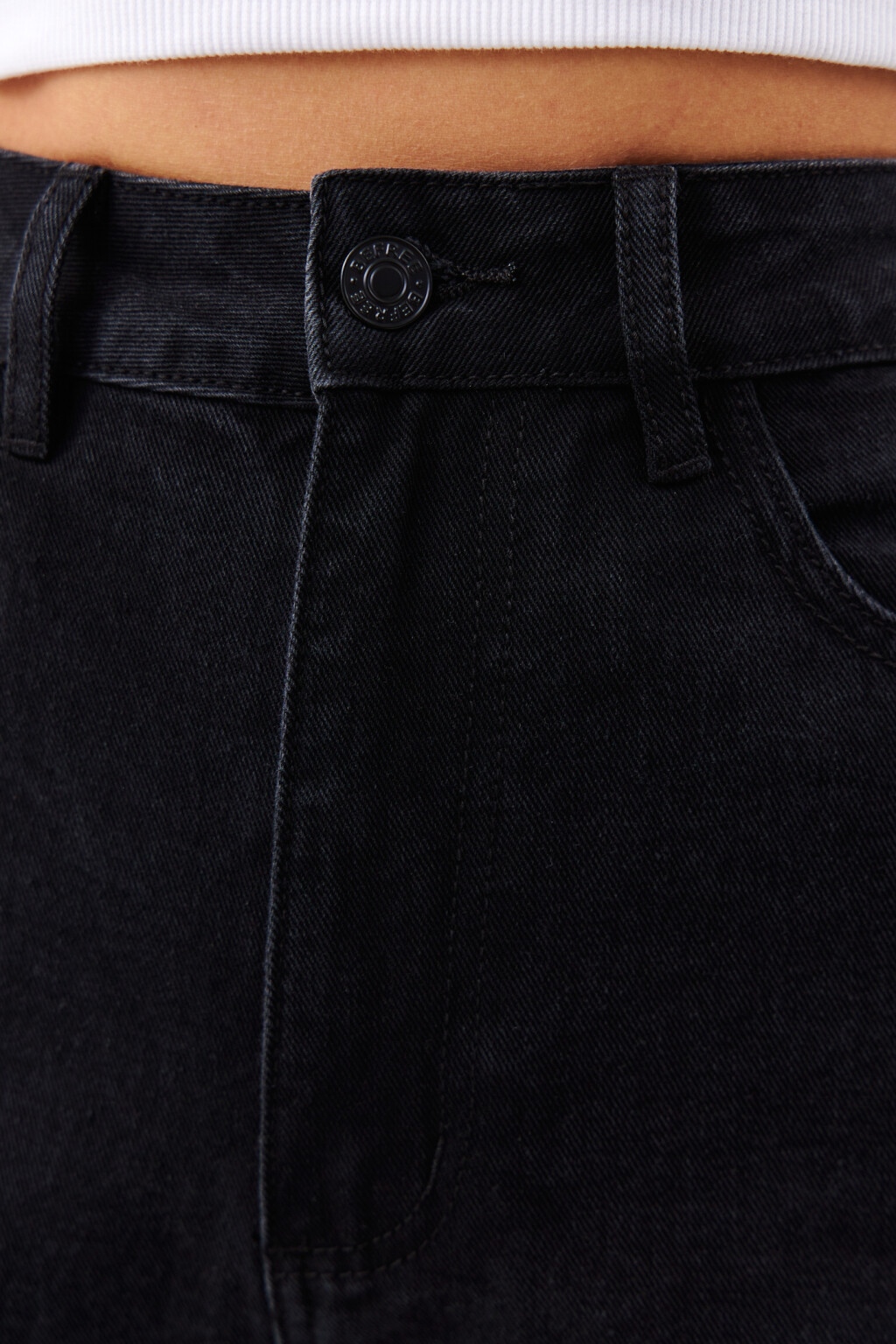 Джинсы mom-slim с высокой посадкой - цвет черный - 4